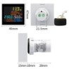 Contor digital multifuncțional: Voltmetru, Ampermetru, Frecvență (Hz), Tensiune, Curent, Consum energie (kWh), 230V
